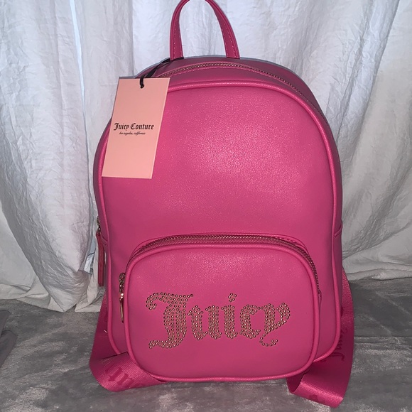 Juicy Couture Handbags - 🛑 SOLD!!! 🛑 🆕- Juicy Couture Juicy Pink Backpack with Logo